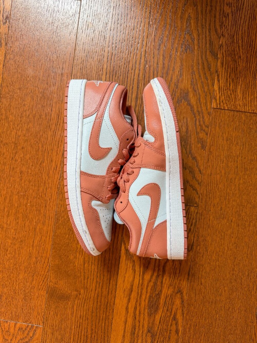 Nike Air Jordan 1 Low Sky J Orange Pure Platinum Women's Size 10 - Picture 2 of 8